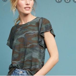 Anthropologie camo t shirt L